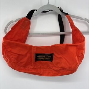 Vintage Eddie Bauer Nylon Fanny Shoulder Waist Pack Bag Orange Travel Hunting